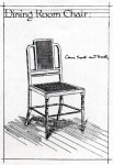 A pair of Aesthetic Movement oak and caned 'Dining Room Chairs' by Asahel Pilkington Bell (1846 - 1891) and George Freeth Roper (1843 - 1892)