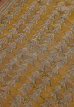 An Arts and Crafts block printed hand spun and woven wool crepe textile by Raymond Duncan (American, 1874 - 1966)