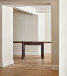 A rare stained oak Secessionist extendable dining table attributed to Josef Hoffmann (1870 - 1956)