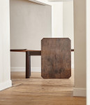A rare stained oak Secessionist extendable dining table attributed to Josef Hoffmann (1870 - 1956)