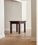 A rare stained oak Secessionist extendable dining table attributed to Josef Hoffmann (1870 - 1956)
