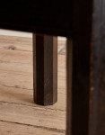 A rare stained oak Secessionist extendable dining table attributed to Josef Hoffmann (1870 - 1956)