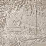 An exceptional, large and unique carved bas relief wall panel by Sylva Bernt (1910 - 1995)