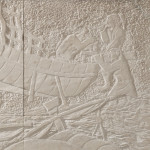 An exceptional, large and unique carved bas relief wall panel by Sylva Bernt (1910 - 1995)