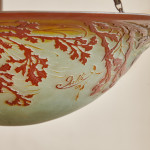 A large and rare cameo glass plafonnier by Émile Gallé (1846 - 1904)