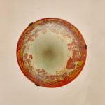 A large and rare cameo glass plafonnier by Émile Gallé (1846 - 1904)