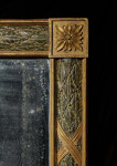 A large Regency carved rectangular overmantle mirror