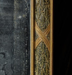 A large Regency carved rectangular overmantle mirror