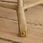 A saddle stitched suede floor lamp by Jacques Adnet (1900 - 1984)