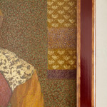 A three-quarter portrait of a lady - oil on canvas by Dabeau (b. 1947)