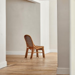 A single wicker side chair in the manner of Louis Sognot (1892 - 1970)