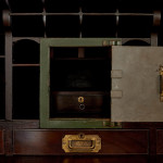 An Anglo-Indian solid rosewood campaign cabinet