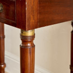 An Anglo-Indian solid rosewood campaign cabinet