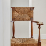 A pair of Arts and Crafts oak carvers by George Walton (1867-1933)