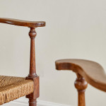 A pair of Arts and Crafts oak carvers by George Walton (1867-1933)
