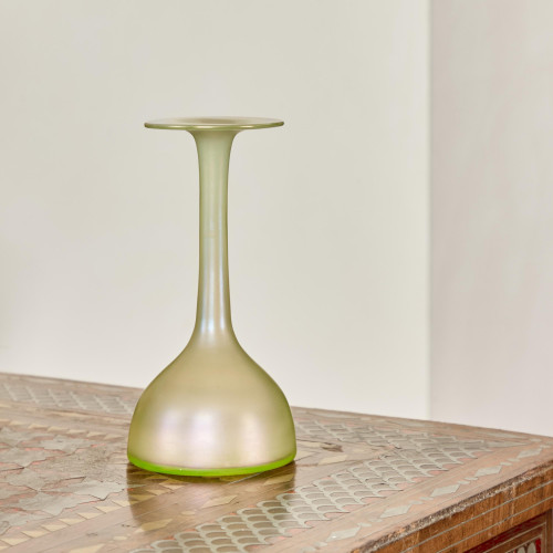 An iridescent 'Olympia' glass bottle vase by Loetz