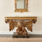 An exceptional and rare George II carved and gilt eagle console table in the manner of William Kent (1685 - 1748)