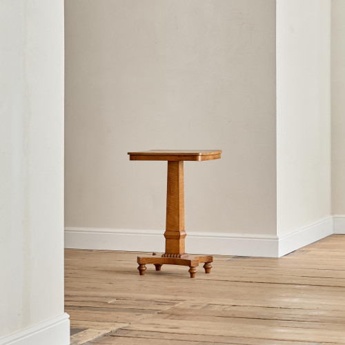 A William IV satin birch occasional table