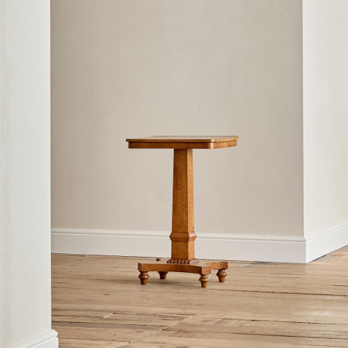 A William IV satin birch occasional table