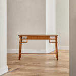 An Art Deco burr elm and fruitwood desk by Maurice Alet (1874 -1967)