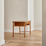 An Art Deco burr elm and fruitwood desk by Maurice Alet (1874 -1967)