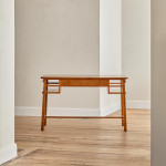 An Art Deco burr elm and fruitwood desk by Maurice Alet (1874 -1967)