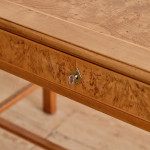 An Art Deco burr elm and fruitwood desk by Maurice Alet (1874 -1967)