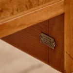 An Art Deco burr elm and fruitwood desk by Maurice Alet (1874 -1967)