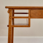 An Art Deco burr elm and fruitwood desk by Maurice Alet (1874 -1967)