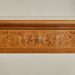 An Art Deco burr elm and fruitwood desk by Maurice Alet (1874 -1967)