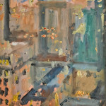 'Lighting Up Time' - oil on board by Arthur Neal (b. 1951)
