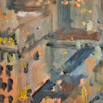 'Lighting Up Time' - oil on board by Arthur Neal (b. 1951)