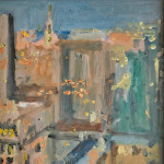 'Lighting Up Time' - oil on board by Arthur Neal (b. 1951)
