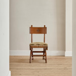 An oak Reformed Gothic side chair attributed to Edward Welby Pugin (1834-1875)