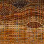 No. 13 River VII - a loom woven wall hanging by Tadek Beutlich MBE (1922 - 2011)