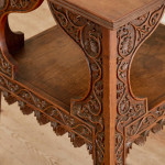 An Anglo-Indian two tier padouk occasional table