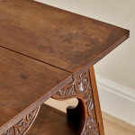 An Anglo-Indian two tier padouk occasional table