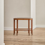 An Art Deco walnut and thuya veneered square occasional table