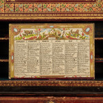 A fine, small early Victorian tooled and gilt leather correspondence table cabinet