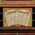 A fine, small early Victorian tooled and gilt leather correspondence table cabinet