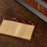 A fine, small early Victorian tooled and gilt leather correspondence table cabinet