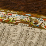 A fine, small early Victorian tooled and gilt leather correspondence table cabinet