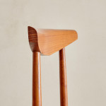 A set of four cherry wood Chiavari chairs by Colombo Sanguineti (1884 - 1960)