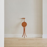 An early beech, plywood and metal 'Kan-O-Seat' by Albin Johnson for Stafford-Johnson
