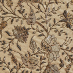 A finely embroidered silk panel