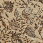 A finely embroidered silk panel