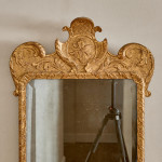 A George II giltwood carved gesso mirror