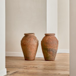 A pair of Italian Terracotta oil jars by Carlo Bitossi Montelupo