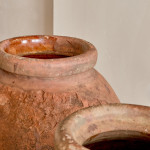 A pair of Italian Terracotta oil jars by Carlo Bitossi Montelupo