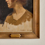 'Study of a Head' - oil on canvas by Ernest Board (1877 - 1935)